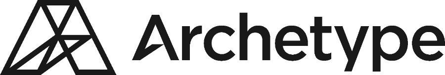 Archetype Logo Horizontal Black Blacktext