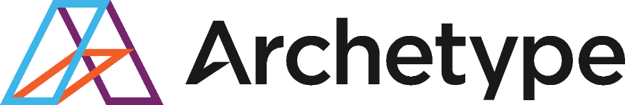Archetype Logo Horizontal Color Blacktext