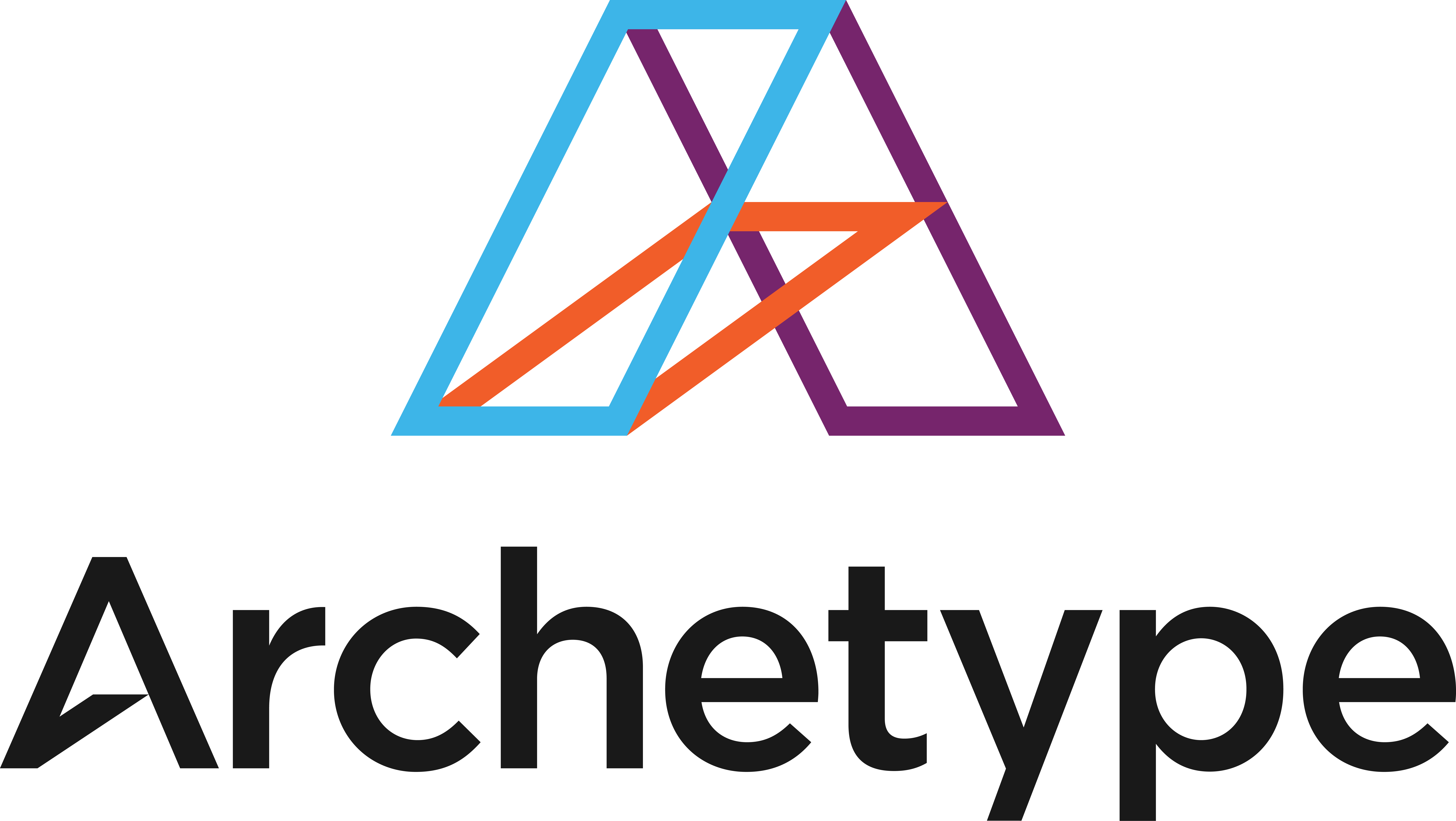 Stacked, color + black text